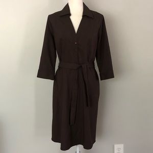 SOLD - NWT Ann Taylor Halfway Shirtdress with Belt - 12P